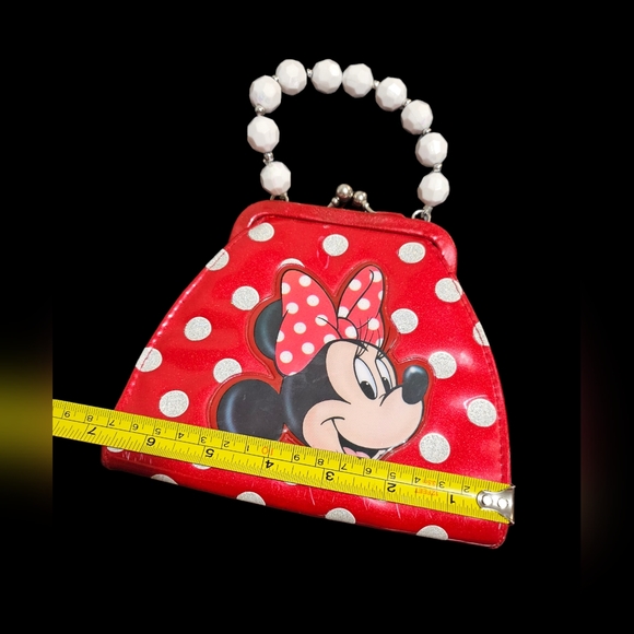 Minnie Mouse little girl red purse with polka dots - Picture 7 of 9